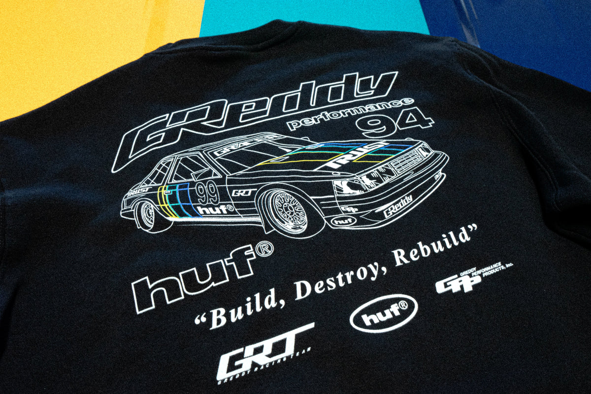 HUF x GReddy Retro Mod Crewneck Sweatshirt