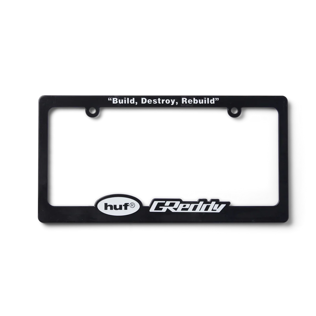 HUF x GReddy License Plate Frame