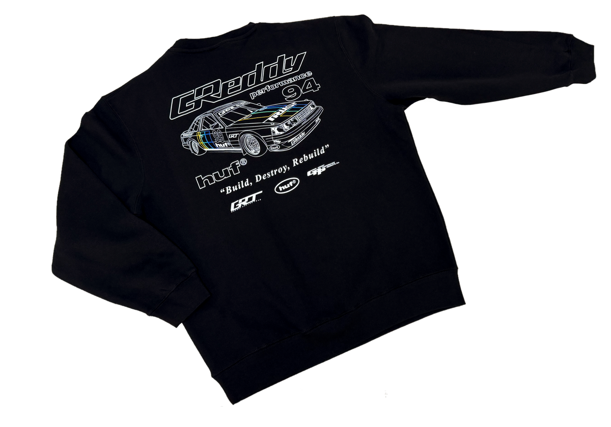 HUF x GReddy Retro Mod Crewneck Sweatshirt