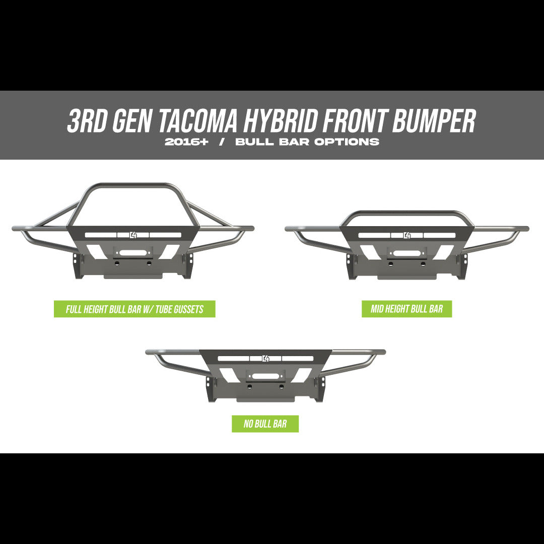 Tacoma Hybrid Front Bumper / 3rd Gen / 2016-2023