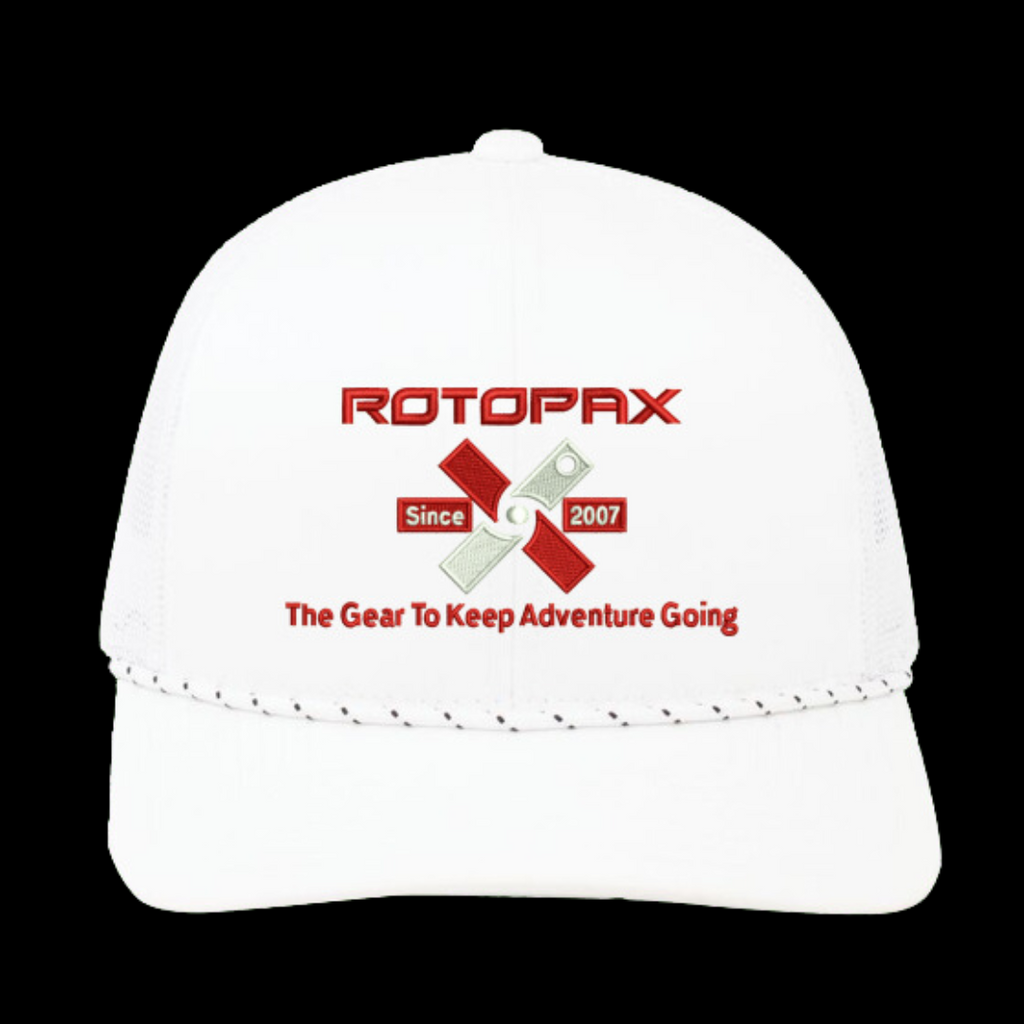 White Keep Adventure Going Hat