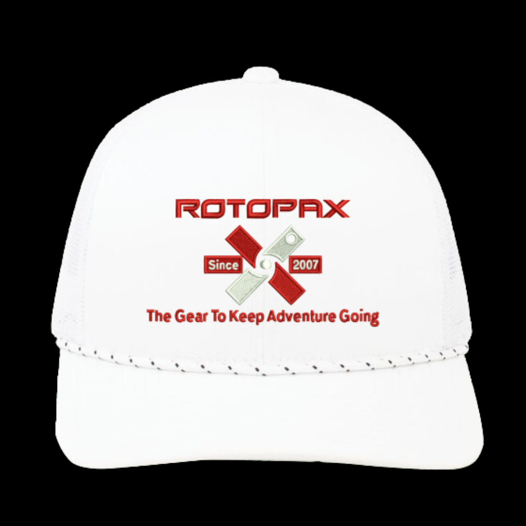 White Keep Adventure Going Hat