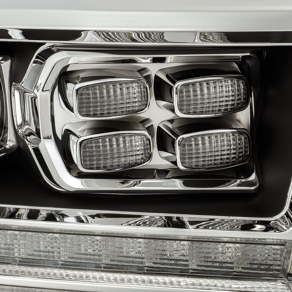 Alpha Rex 09-18 Ram Truck LUXX-Series (5th Gen 2500 Style) LED Projector Headlights Black