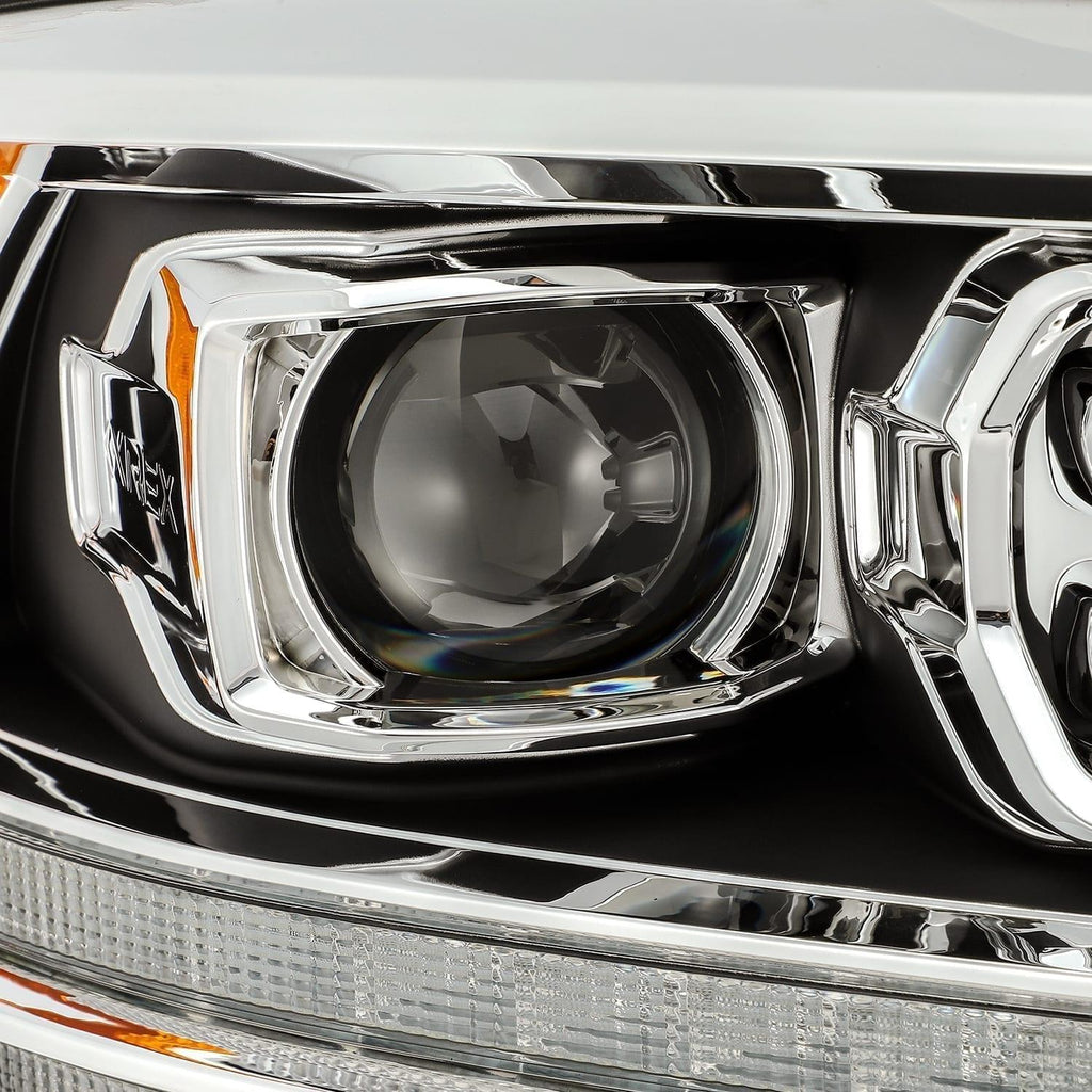 Alpha Rex 09-18 Ram Truck LUXX-Series (5th Gen 2500 Style) LED Projector Headlights Black