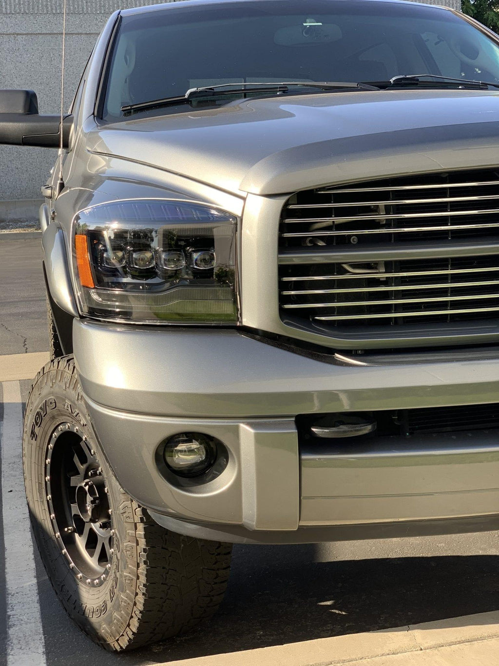 Alpha Rex 06-08 Dodge Ram NOVA-Series LED Projector Headlights Black