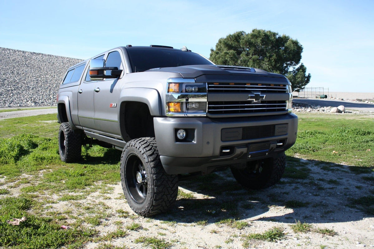 Alpha Rex 15-19 Chevrolet Silverado 2500HD/3500HD NOVA-Series LED Projector Headlights Jet Black G2