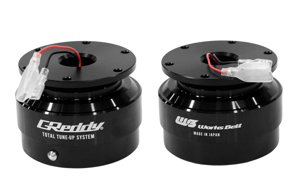 BLACK GREDDY RAPFIX II STEERING WHEEL QUICK RELEASE HUB - (70723802)
