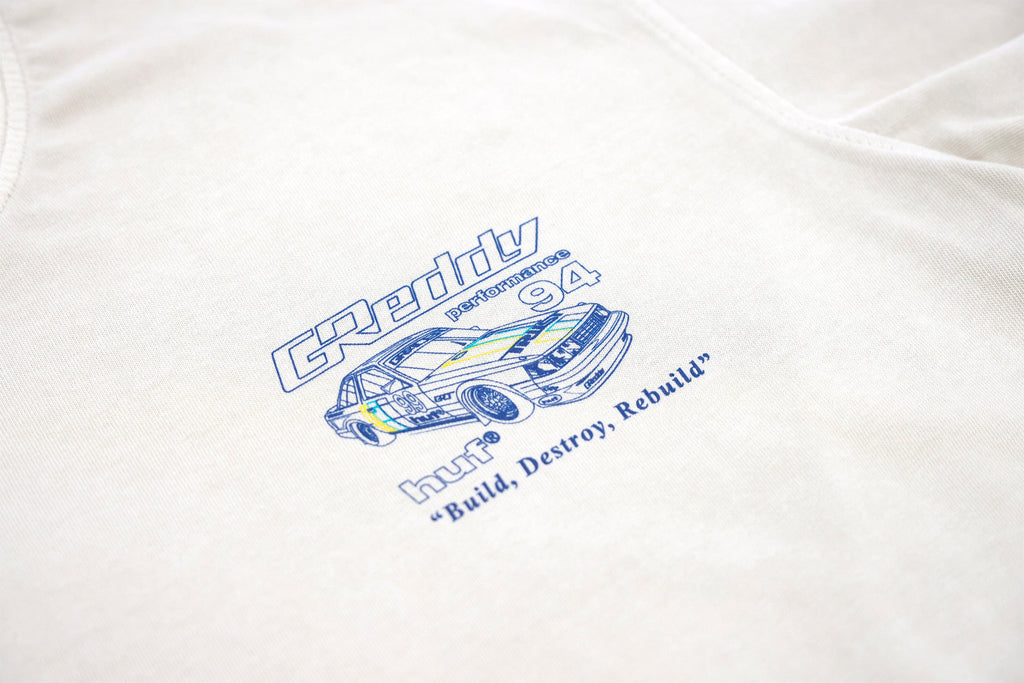 GReddy x HUF Retro Mod  Boxy Tee - Pigment French Oak