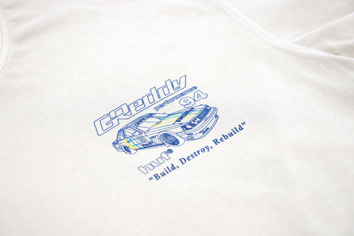 GReddy x HUF Retro Mod  Boxy Tee - Pigment French Oak