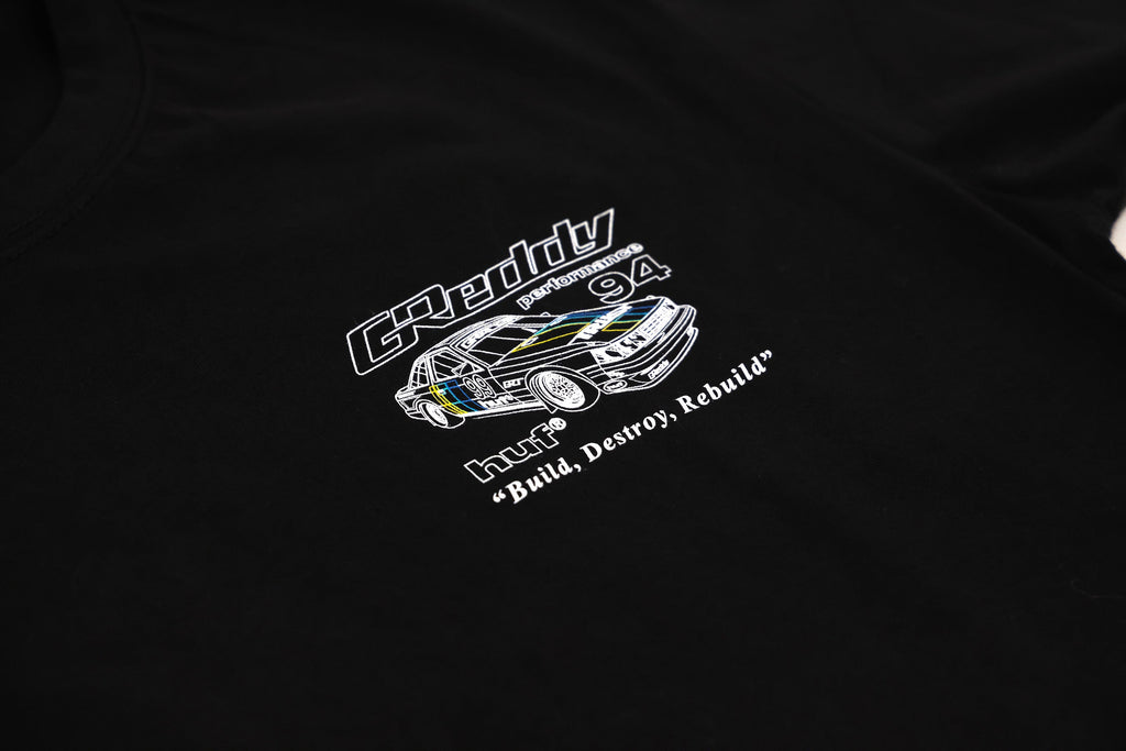 GReddy x HUF Retro Mod Tee - Black