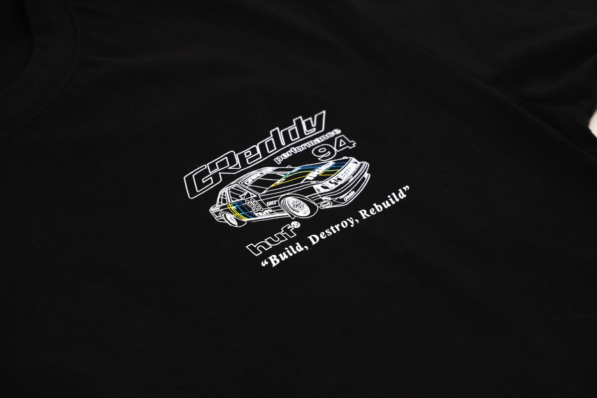 GReddy x HUF Retro Mod Tee - Black