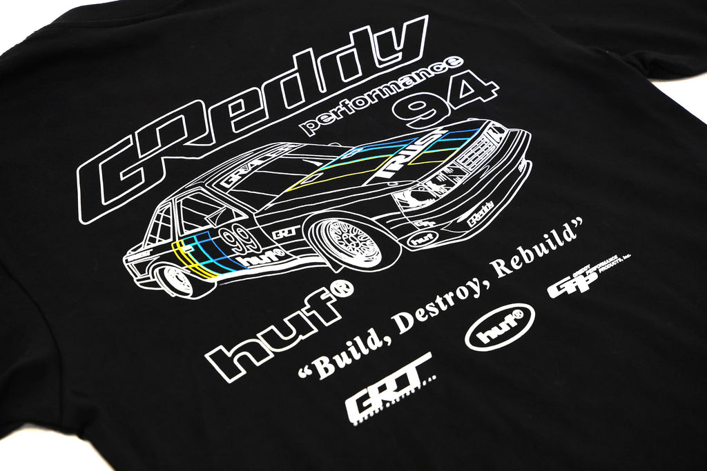GReddy x HUF Retro Mod Tee - Black