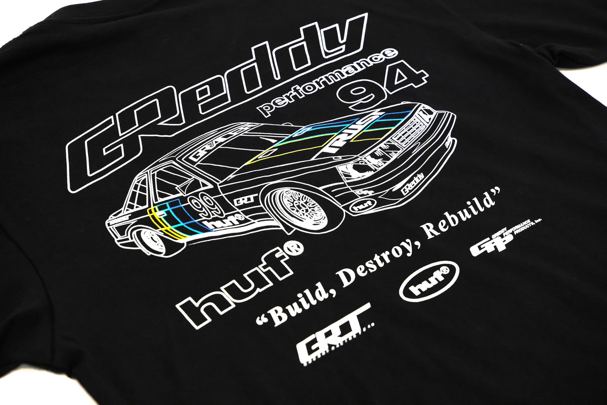 GReddy x HUF Retro Mod Tee - Black