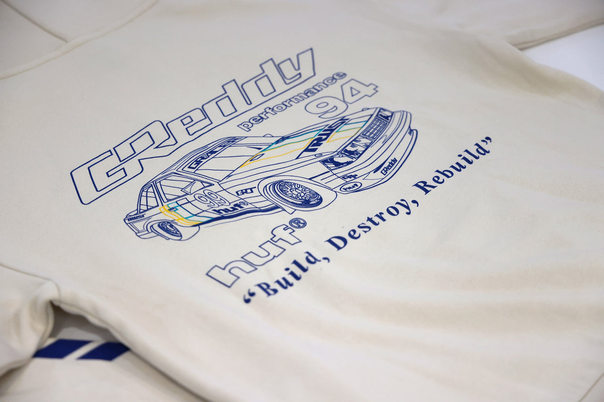 GReddy x HUF Retro Mod Hood - Ivory