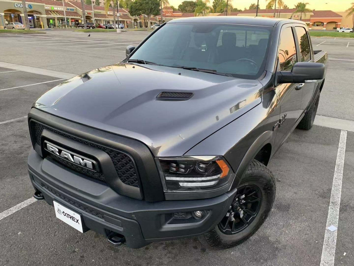 Alpha Rex 09-18 Ram Truck LUXX-Series (5th Gen 2500 Style) LED Projector Headlights Black