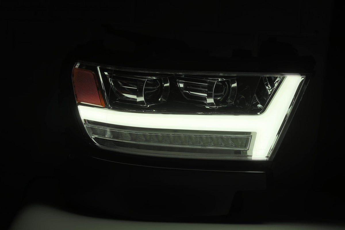 AlphaRex 2019-2024 Ram 1500 LUXX-Series LED Projector Headlights Chrome