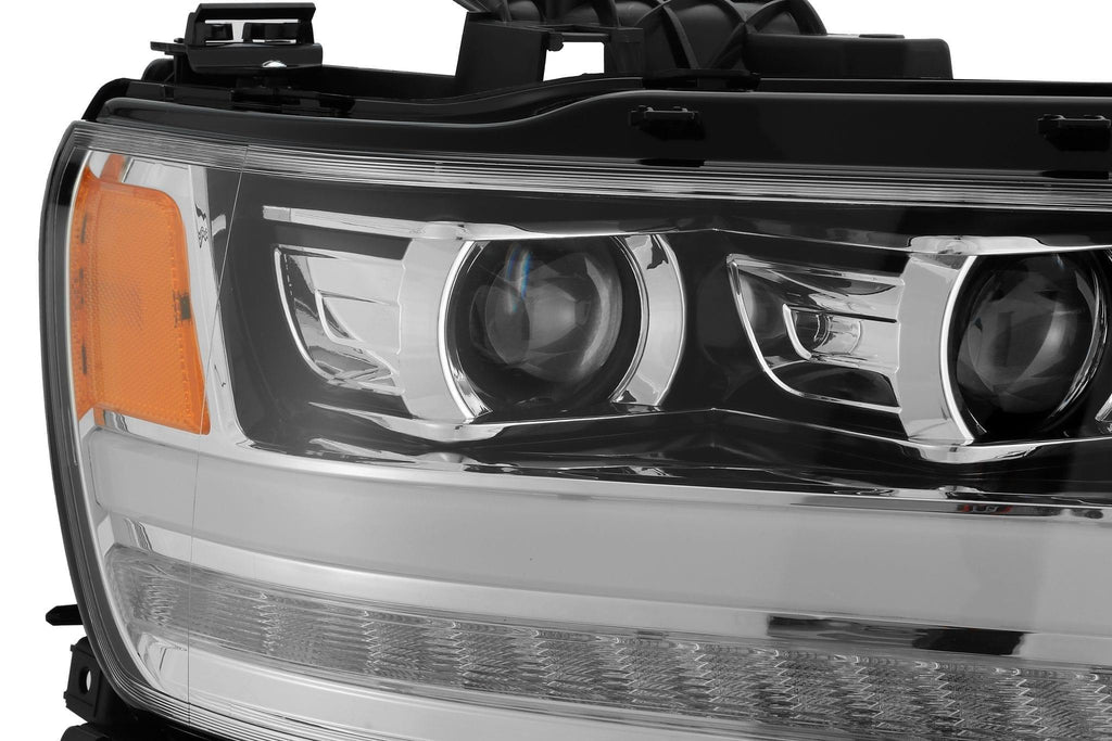 AlphaRex 2019-2024 Ram 1500 LUXX-Series LED Projector Headlights Chrome