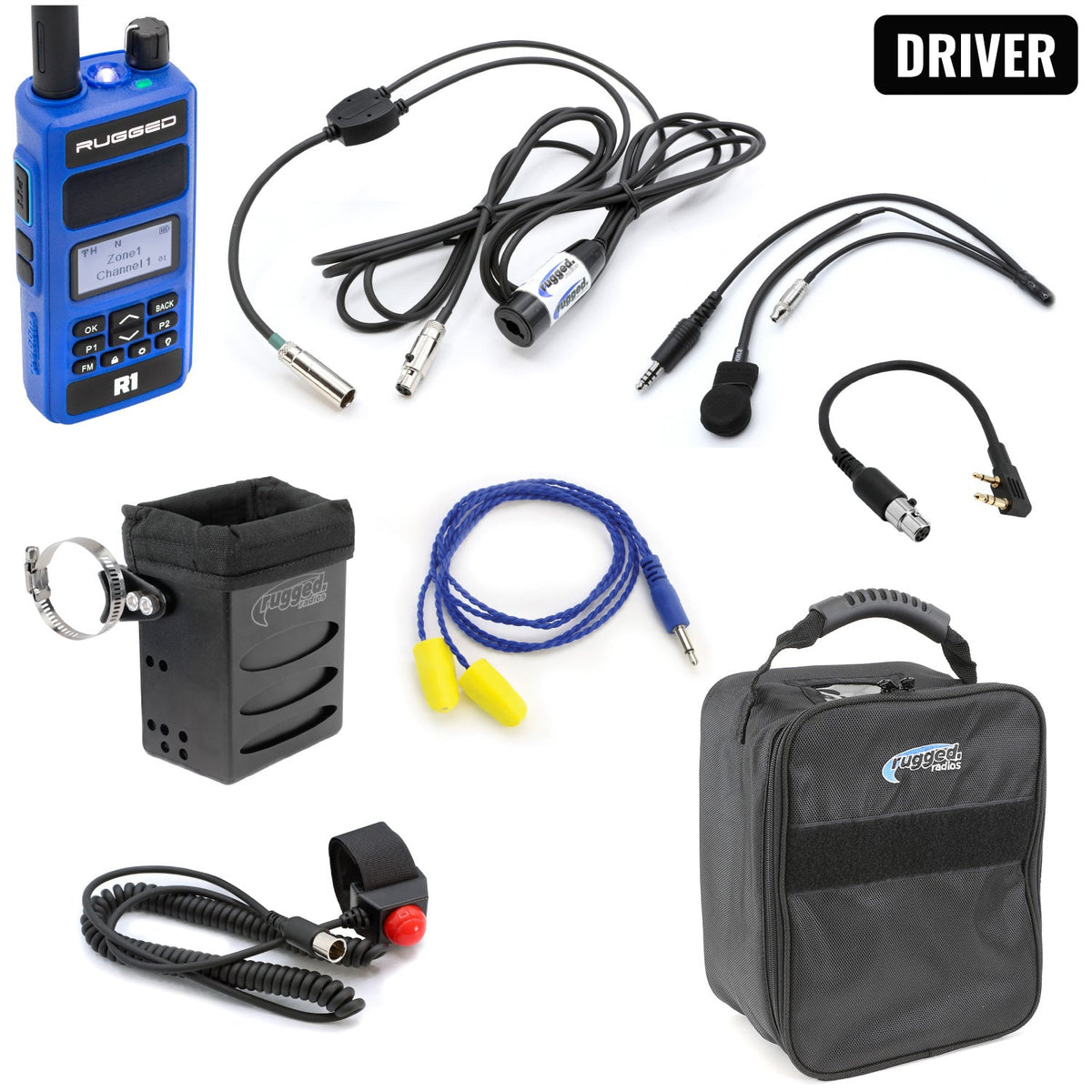 IMSA Driver Only Racing Communication Kit with R1 Radio