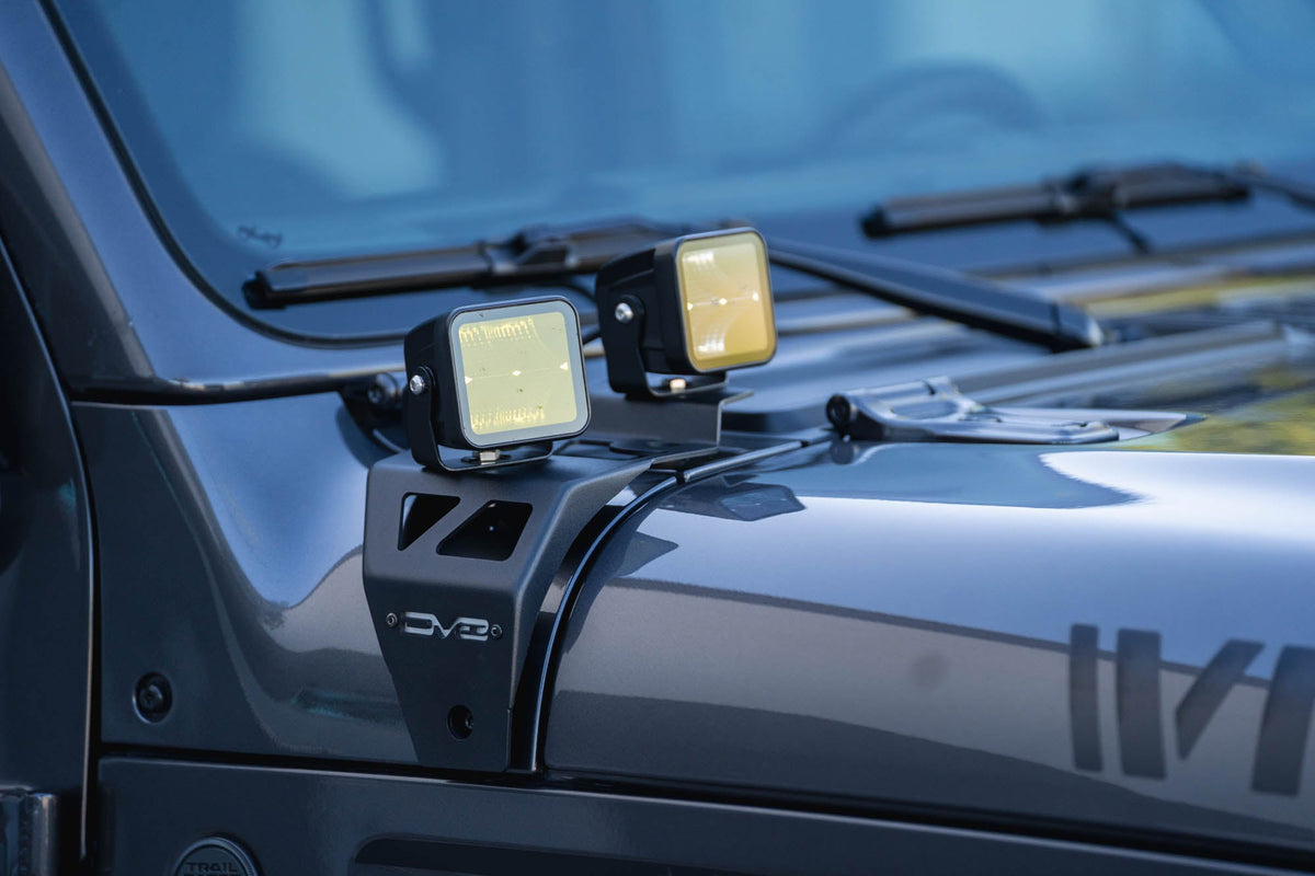 2018-2026 Jeep Wrangler JL & Gladiator JT A-Pillar Dual Pod Light Mounts