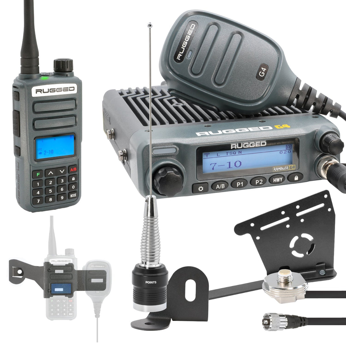 ULTIMATE GMRS Mobile Radio Kit for Jeep Wrangler JL and Gladiator JT