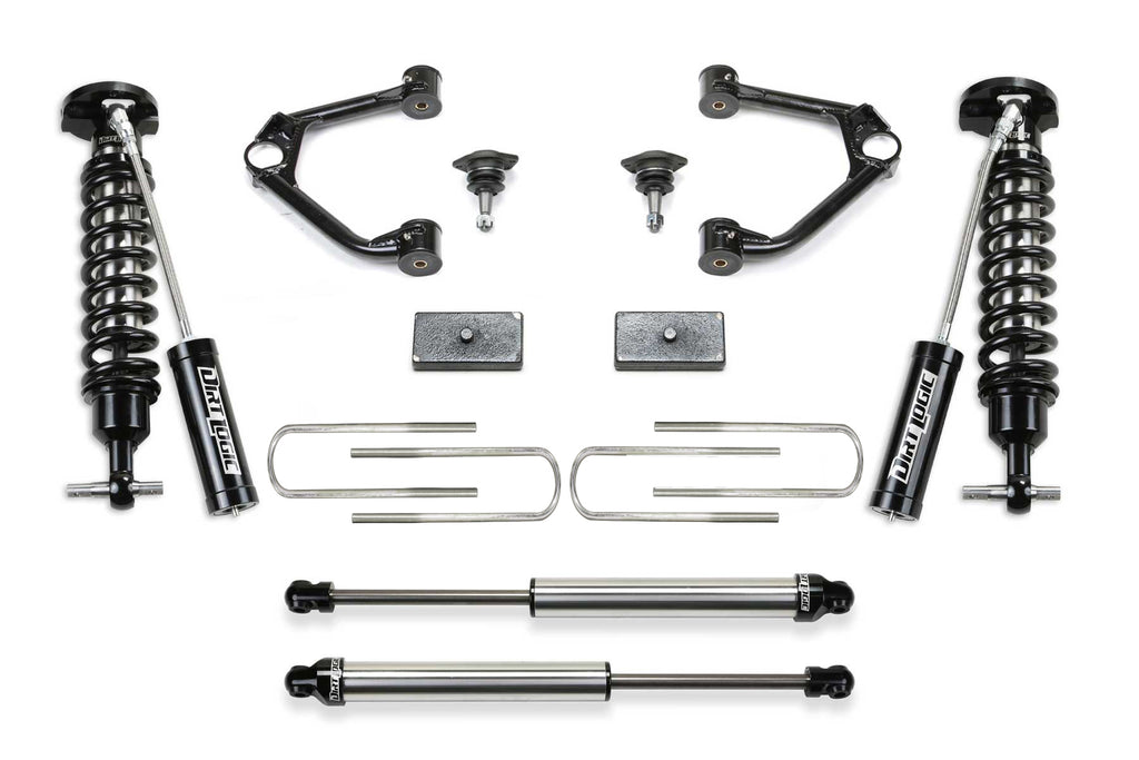 3″ Ball Joint UCA Lift KIt w/ Front Dirt Logic 2.5 Resi Coilovers &amp; Rear Dirt Logic 2.25 Shocks – K1210DL