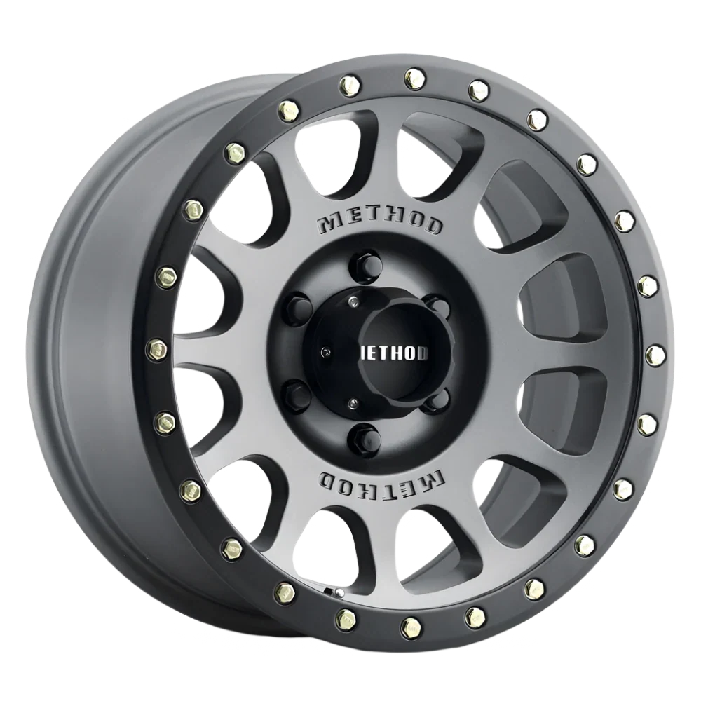 Method Race Wheels 305 | NV | TITANIUM - MATTE BLACK LIP
