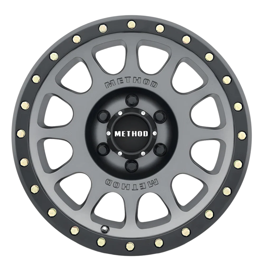Method Race Wheels 305 | NV | TITANIUM - MATTE BLACK LIP