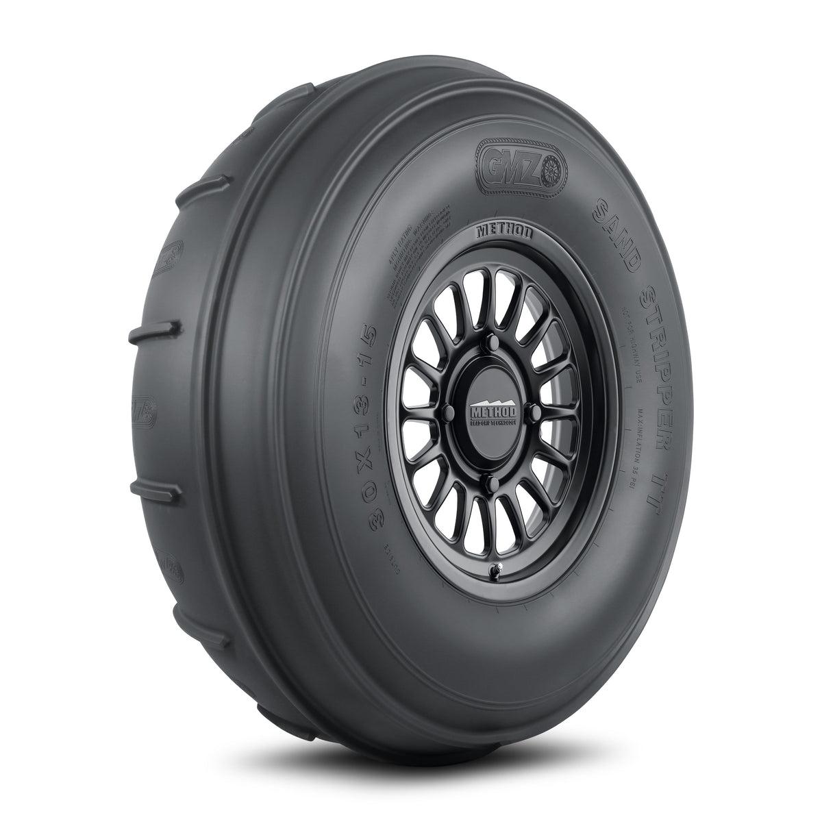 411 Bead Grip® | Matte Black + Sand Stripper Front TT XL 30