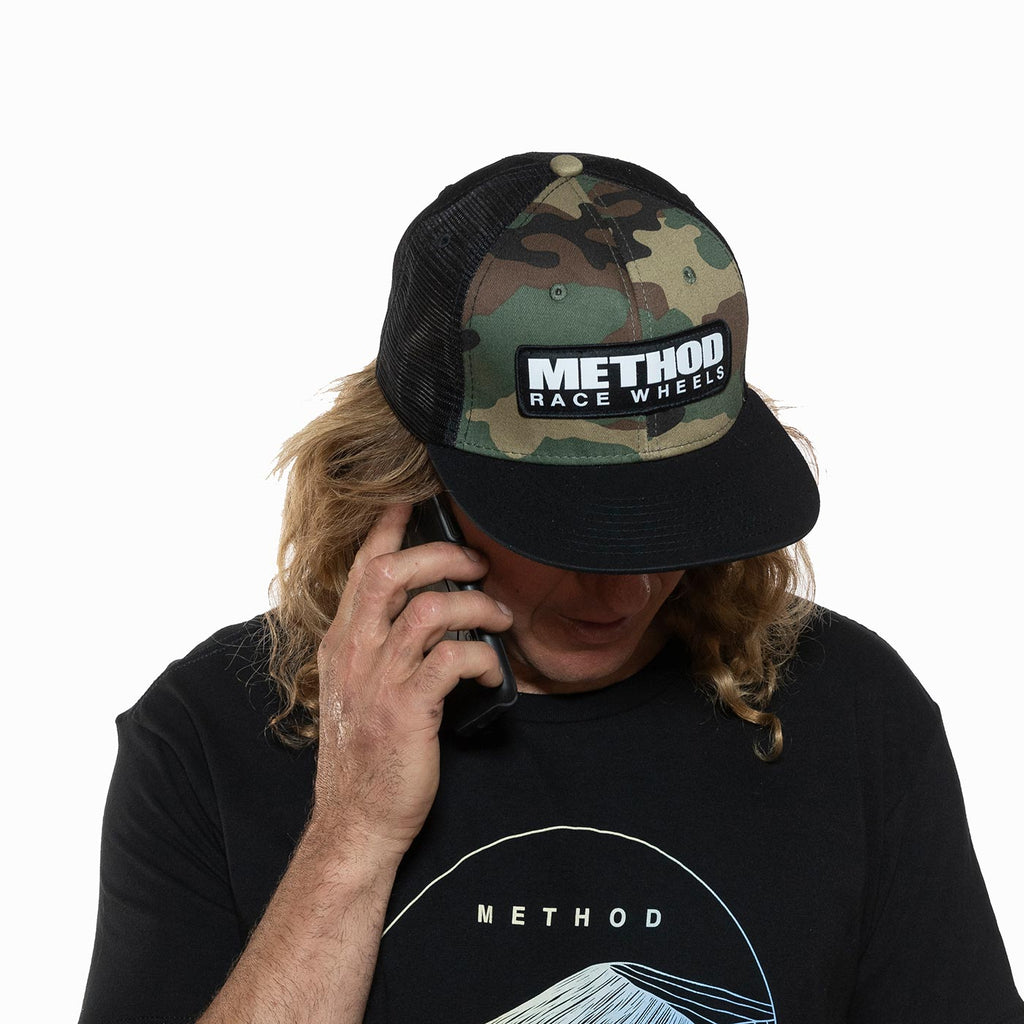 Method Camo Brand Trucker Hat - Markdown | Snapback | Camo - Black
