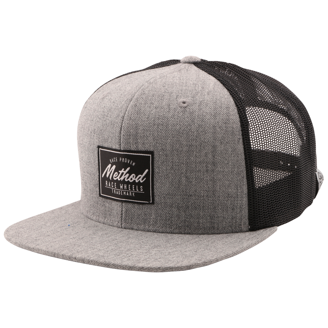 Method Race Proven Trucker Hat | Snapback | Heather Grey - Black