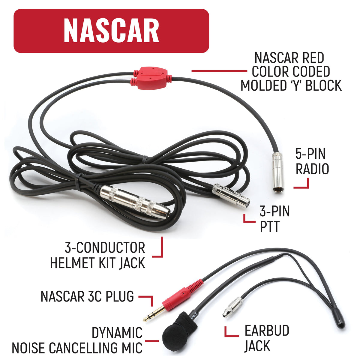 NASCAR Driver and Crew Chief Racing Kit with V3 Radios