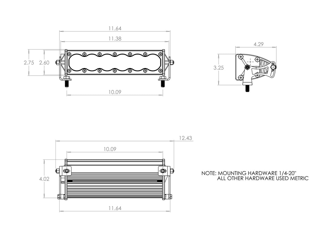 OnX6, 10" Hybrid LED and Laser Light Bar