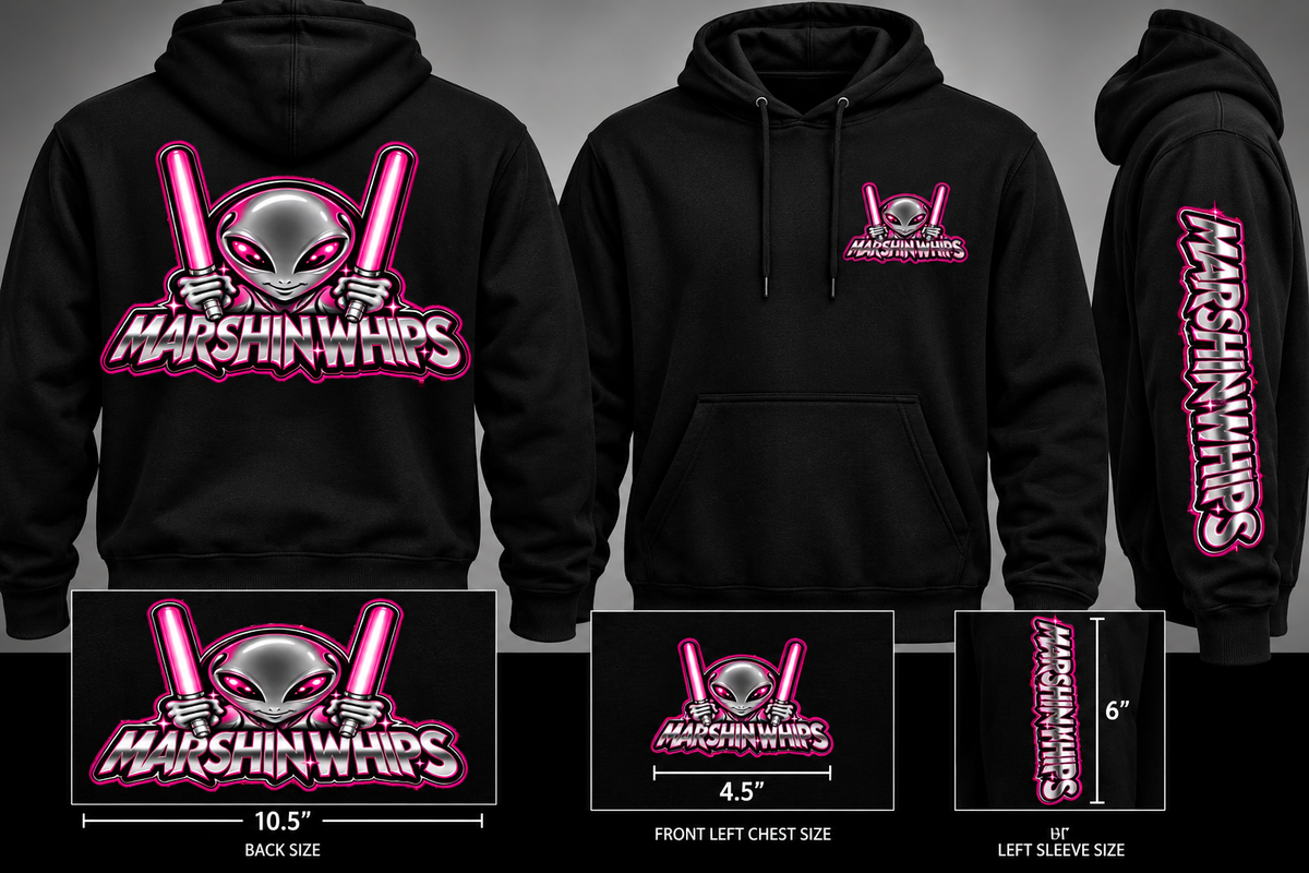 Marshin Whips Midnight Encounter Hot Pink Hoodie