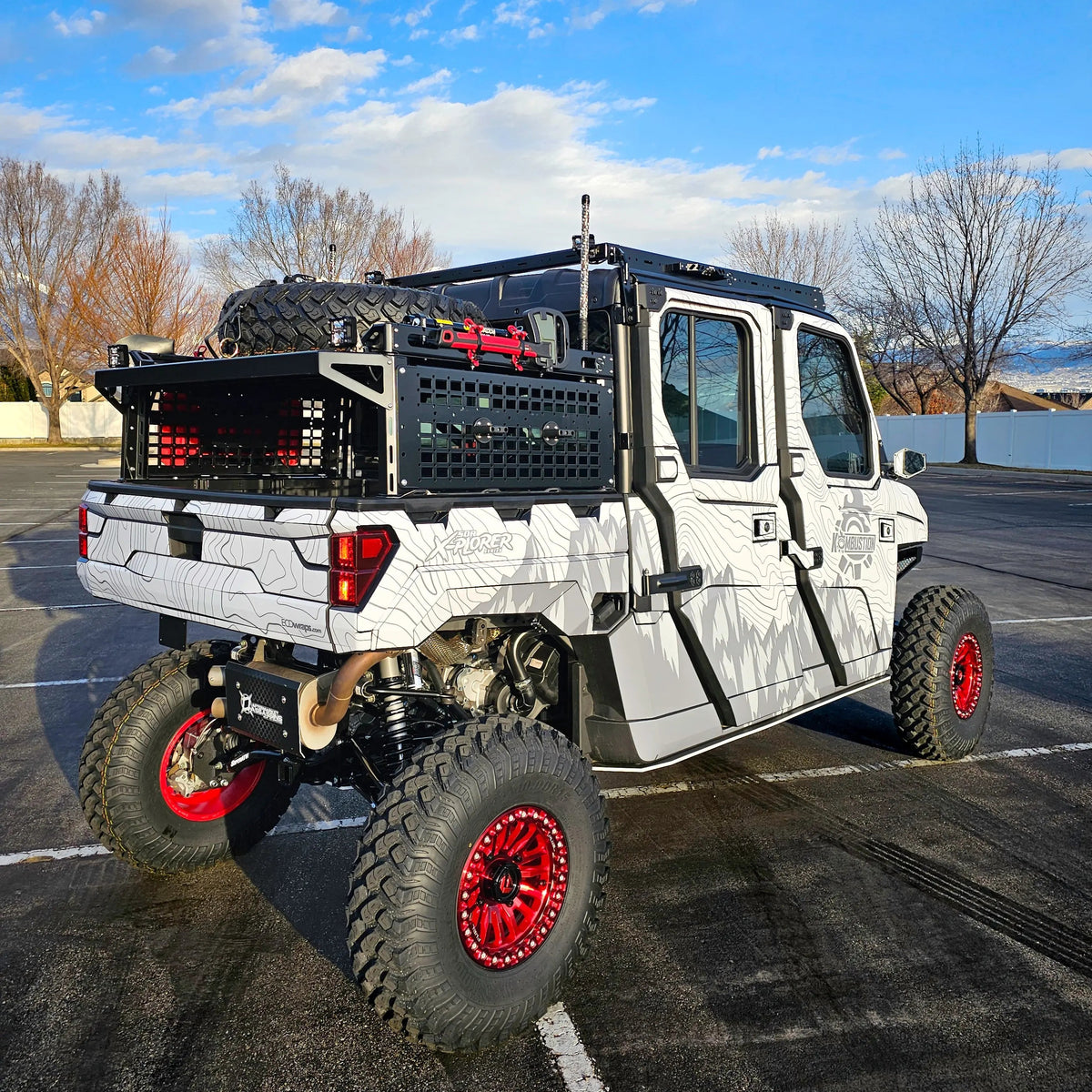 Polaris Ranger XP 1000 X-Plorer Series Bed Rack Molle Panel Kit (Add-On)