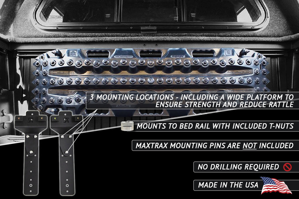 Toyota Tundra & Tacoma Bed Rail Recovery Board Mounts