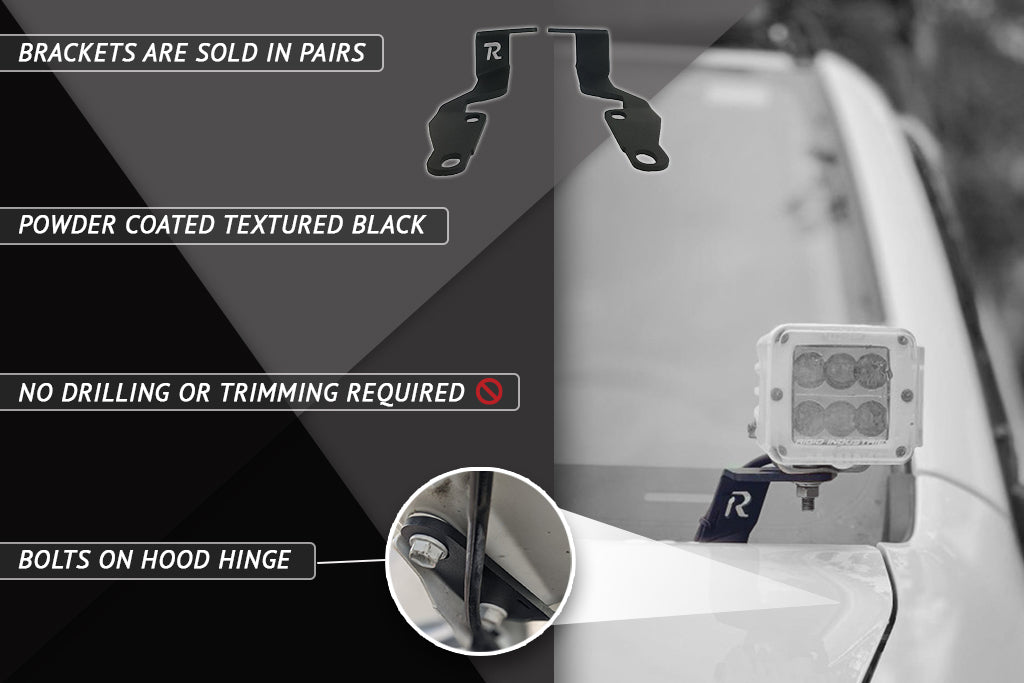 2000-2006 1st Gen Toyota Tundra & Sequoia Ditch Light Brackets