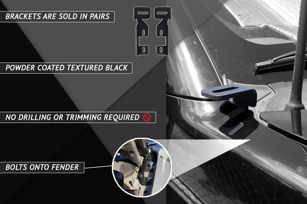 2005–2017 Nissan Xterra & Frontier Ditch Light Brackets