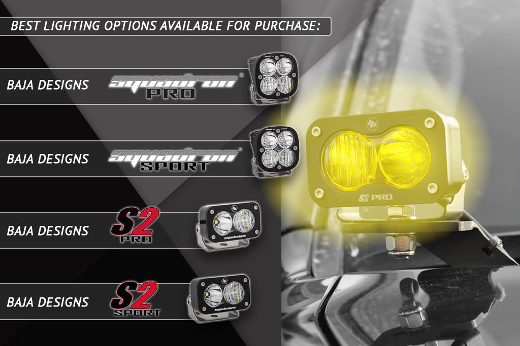 2010-2024 5th Gen Toyota 4Runner Low Profile Ditch Light Brackets