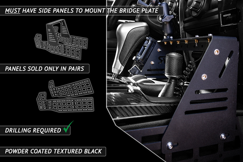 2010-2024 5th Gen Toyota 4Runner Center Console Molle Storage Panel