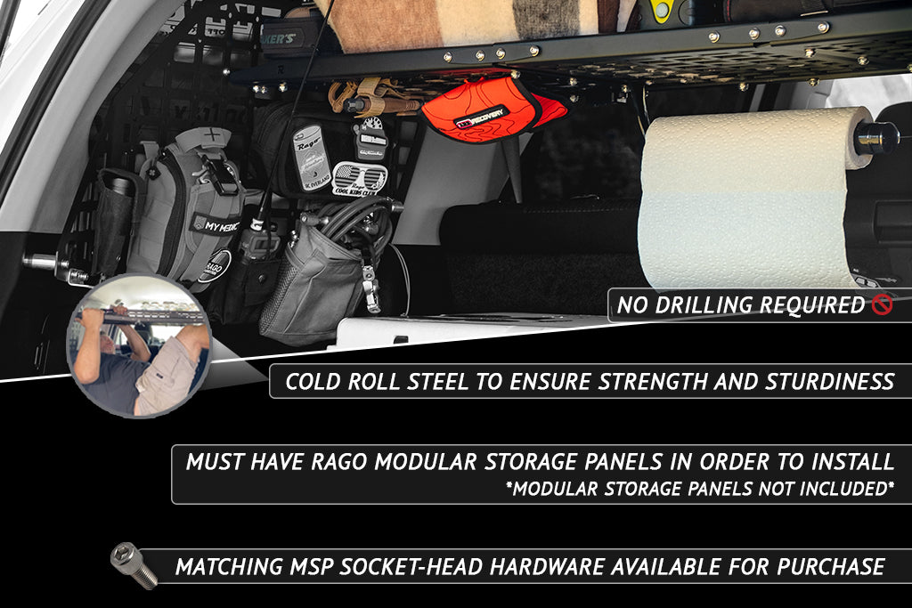 2010-2024 5th Gen Toyota 4Runner Molle Storage Panel Shelf