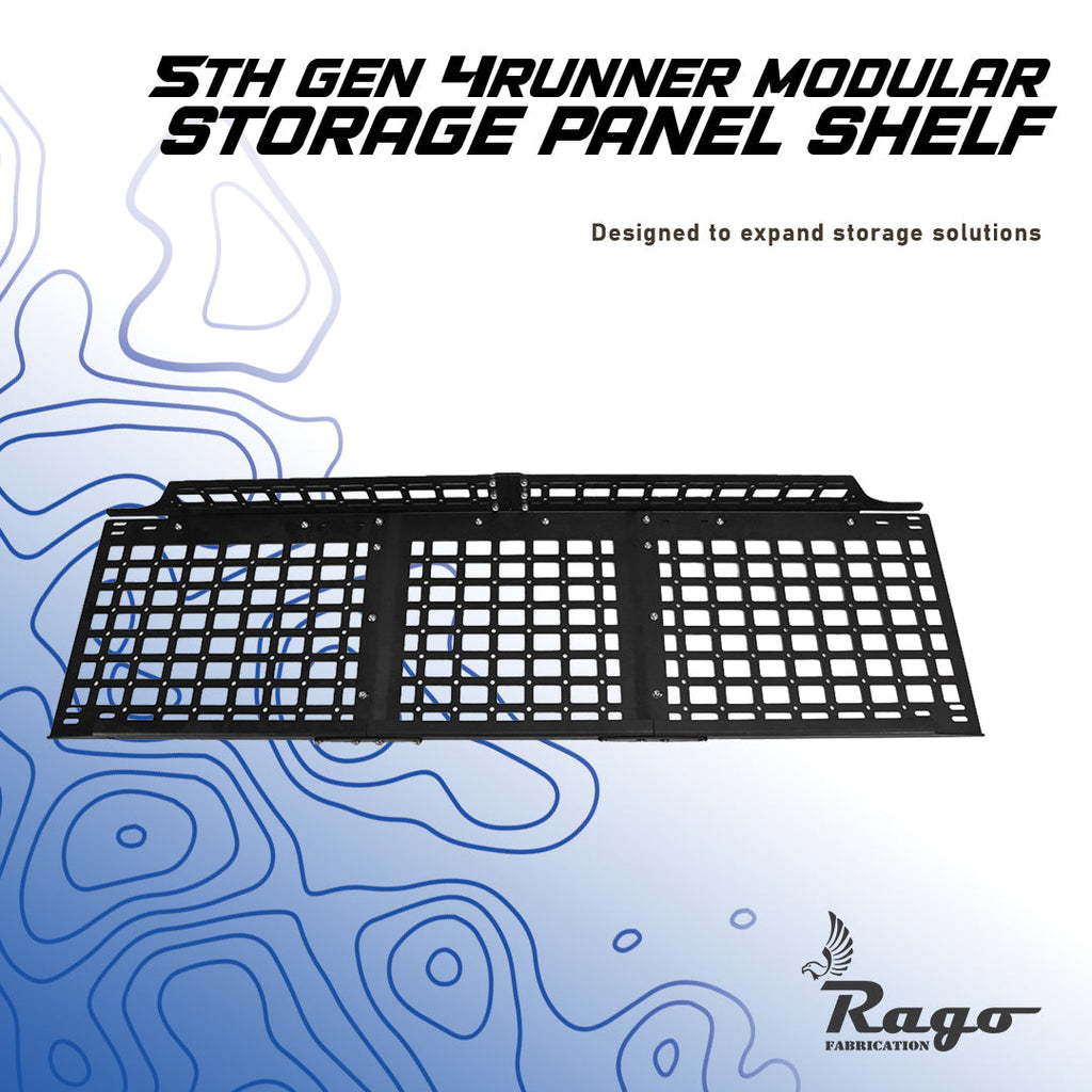 2010-2024 5th Gen Toyota 4Runner Molle Storage Panel Shelf