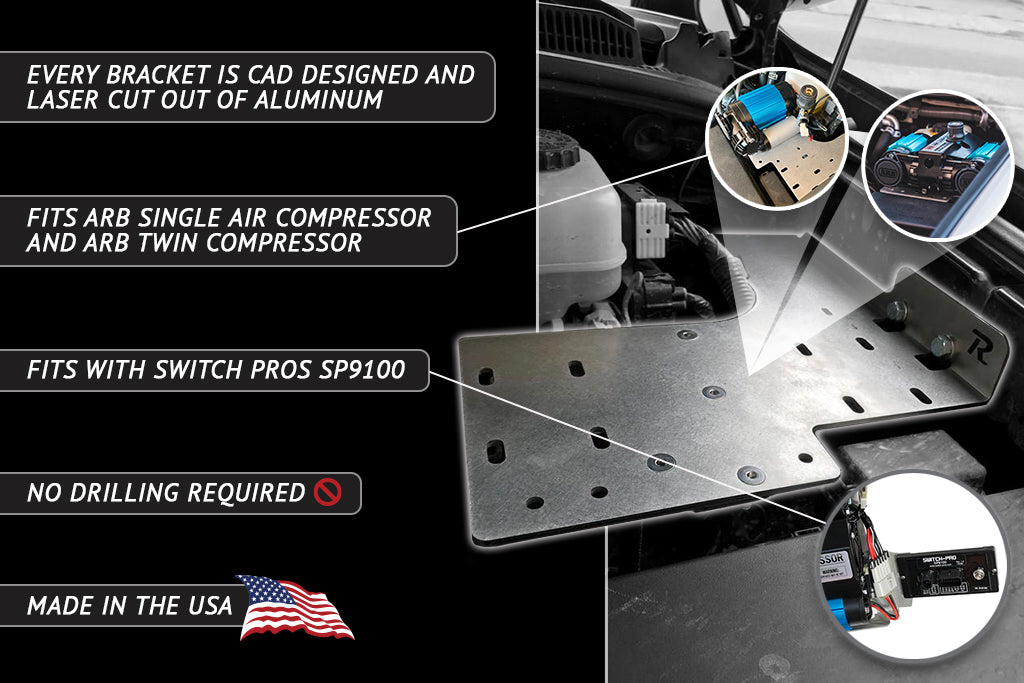 2010-2024 5th Gen Toyota 4Runner Air Compressor Mount