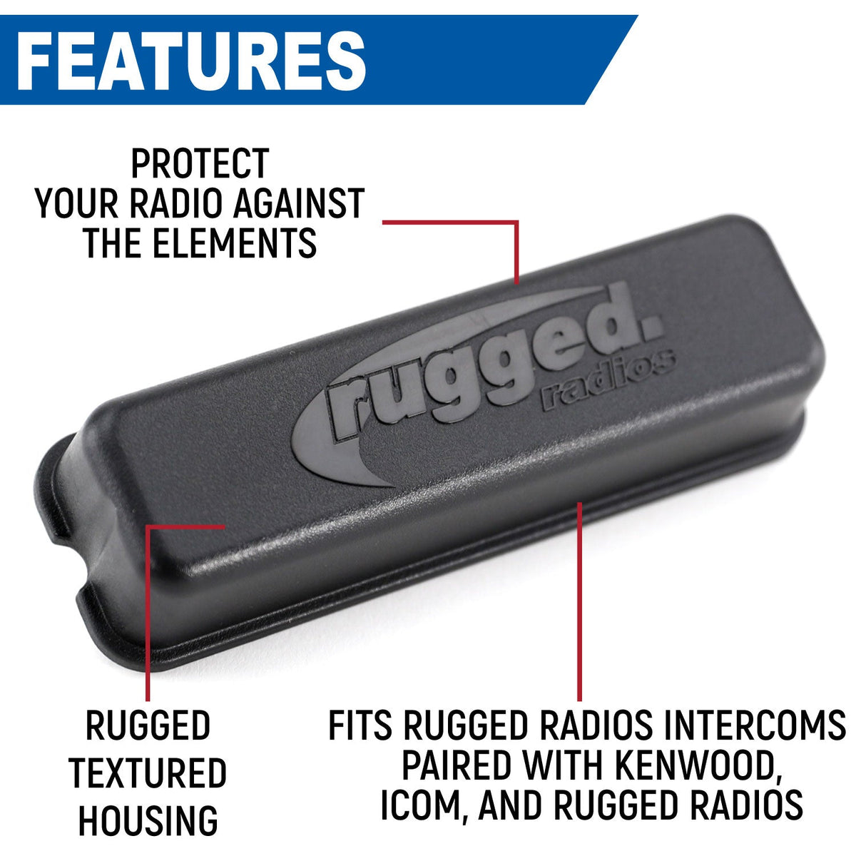 Rugged Radios Magnetic Radio Cover