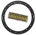15" Black BL Ring 16 Hole A14 w/Black Decal