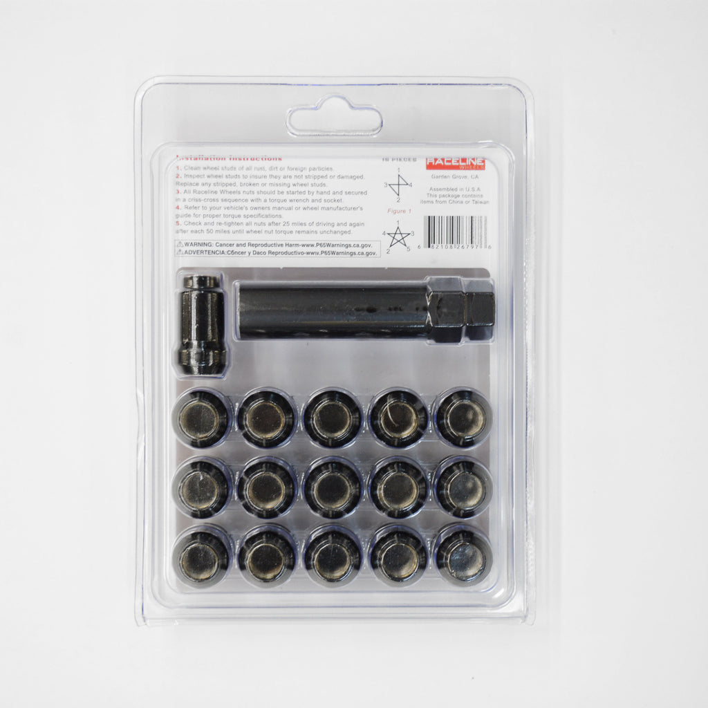 RLUG-CS20B (16 Pack 12x1.5 Spline Black CS Pack)