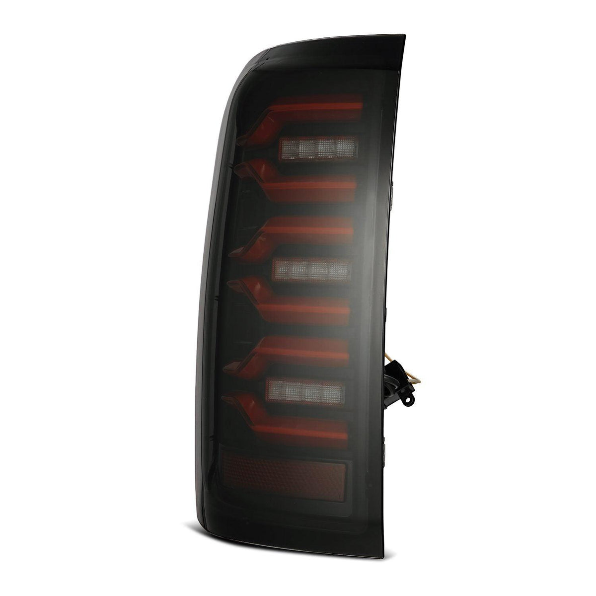 Alpha Rex 14-18 Chevrolet Silverado 1500 / 15-19 Silverado 2500HD/3500HD / 15-19 GMC Sierra 3500HD Dually LUXX-Series LED Tail Lights Black-Red