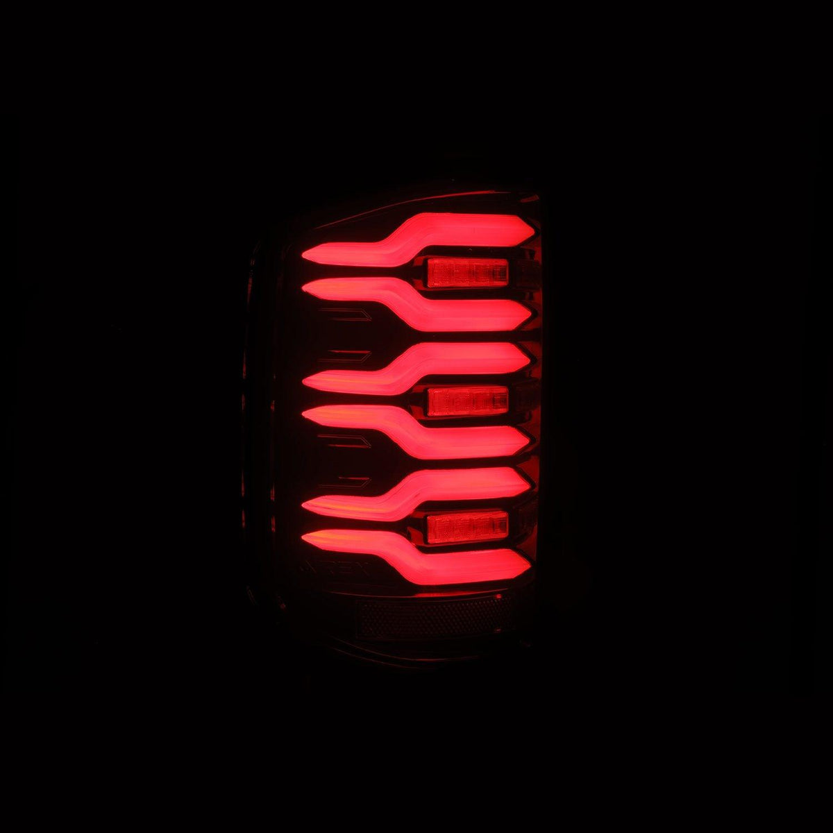 Alpha Rex 14-18 Chevrolet Silverado 1500 / 15-19 Silverado 2500HD/3500HD / 15-19 GMC Sierra 3500HD Dually LUXX-Series LED Tail Lights Black-Red