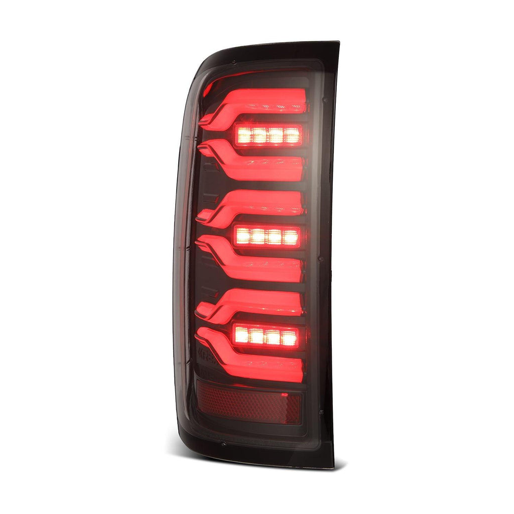 Alpha Rex 14-18 Chevrolet Silverado 1500 / 15-19 Silverado 2500HD/3500HD / 15-19 GMC Sierra 3500HD Dually LUXX-Series LED Tail Lights Alpha-Black