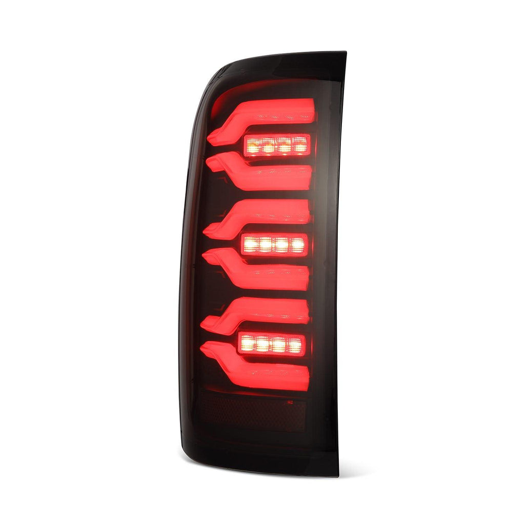 Alpha Rex 14-18 Chevrolet Silverado 1500 / 15-19 Silverado 2500HD/3500HD / 15-19 GMC Sierra 3500HD Dually LUXX-Series LED Tail Lights Black