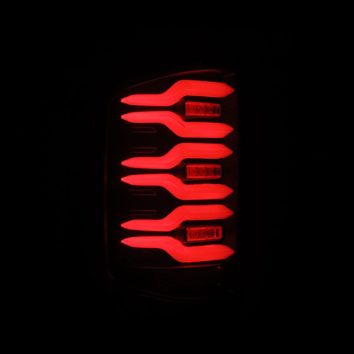Alpha Rex 14-18 Chevrolet Silverado 1500 / 15-19 Silverado 2500HD/3500HD / 15-19 GMC Sierra 3500HD Dually LUXX-Series LED Tail Lights Black